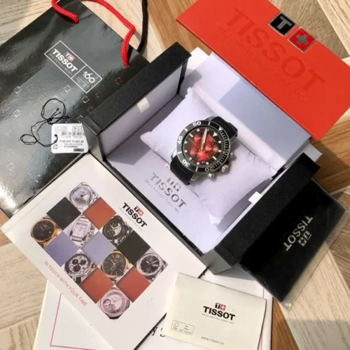 Tissot T120 Men's Luminous Dial Quartz Watch 45mm