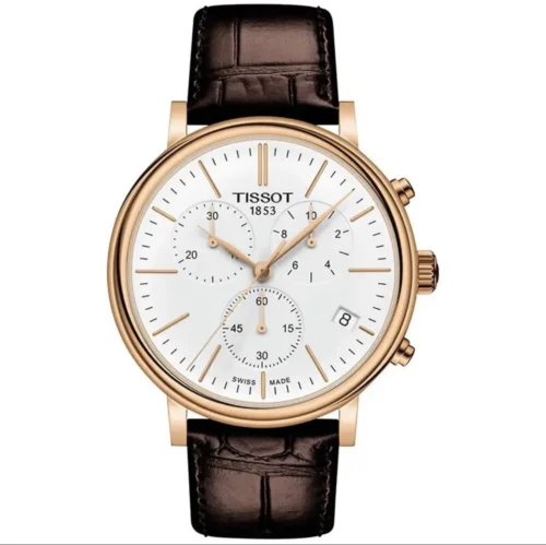 Tissot Carson T122.417.36.011 Men's Quartz Chronograph Watch White Dial