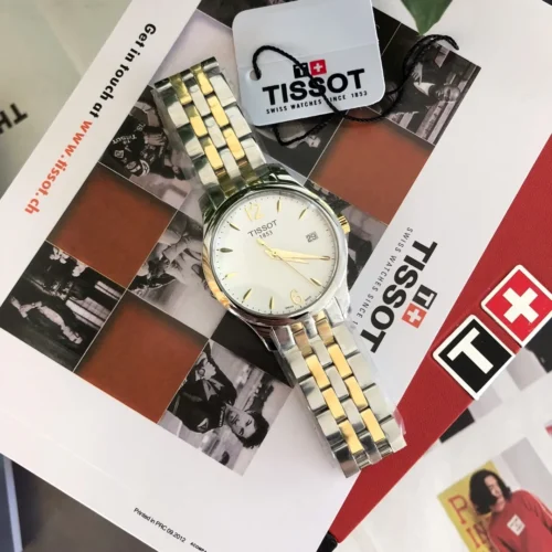 Tissot Tradition T063 Couple Quartz Watch 40mm Leather Strap SKU TISSOT0105