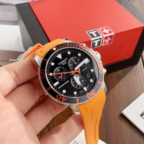 Tissot T120 Watch 45mm Rubber Strap
