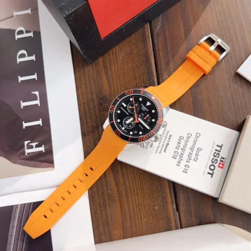 Tissot T120 Watch 45mm Rubber Strap