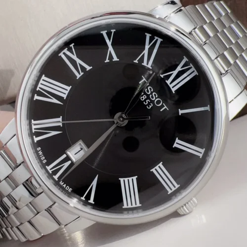 Tissot Carson T122 Couple Slim Case Quartz Watch Stainless Steel Bracelet