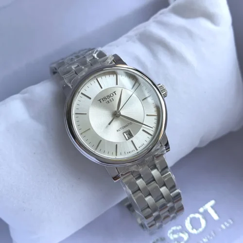 Tissot Carson T122 Women's White Dial Quartz Watch Slim Case