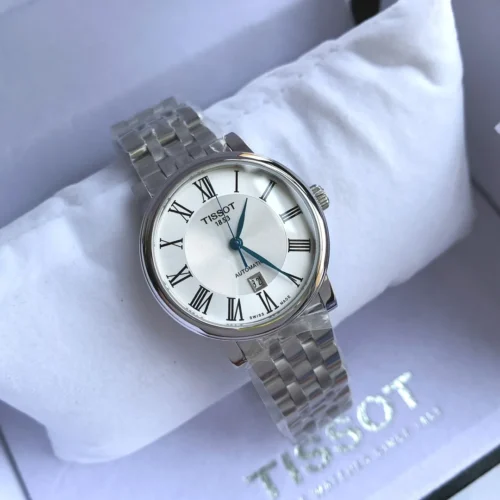 Tissot Carson T122 Women's White Dial Quartz Watch Vintage Style