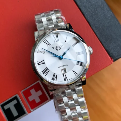 Tissot Carson T122 Women's White Dial Quartz Watch Vintage Style