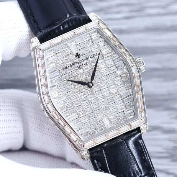 VACHERON0025-01 Vacheron Constantin Malte Diamond-Set Automatic Watch 37mm Slim Case SKU VACHERON0025
