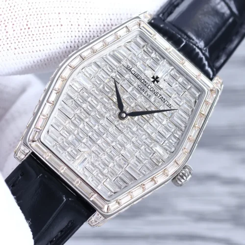Vacheron Constantin Malte Diamond-Set Automatic Watch 37mm Slim Case SKU VACHERON0025