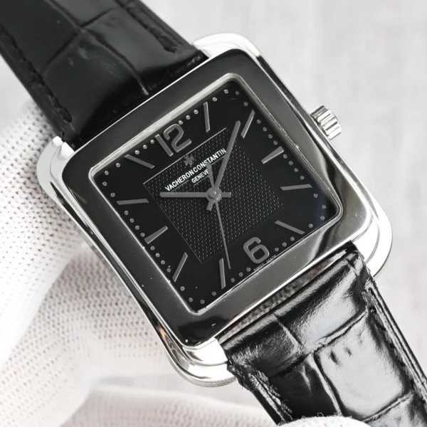 VACHERON0035-01 Vacheron Constantin Historiques Square Case Watch Leather Strap