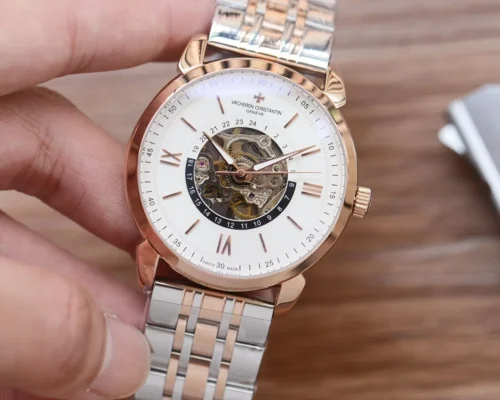 Vacheron Constantin Men's Skeleton Automatic Watch Leather Strap