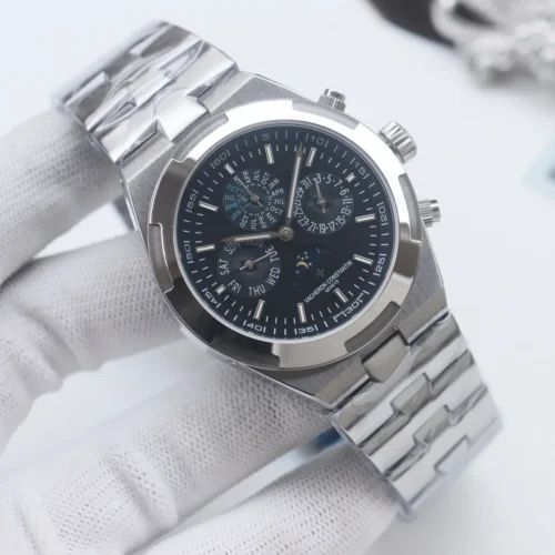 Vacheron Constantin Overseas Men's Automatic Watch Leather Strap SKU VACHERON0057