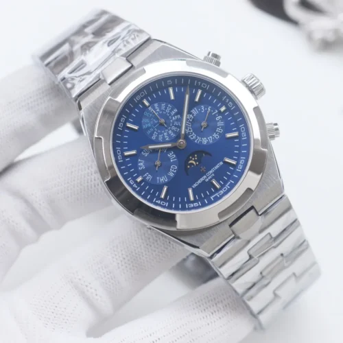 Vacheron Constantin Overseas Men's Automatic Watch Leather Strap SKU VACHERON0057