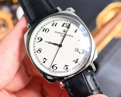 Vacheron Constantin Men's Square Case Automatic Watch 42mm Leather Strap