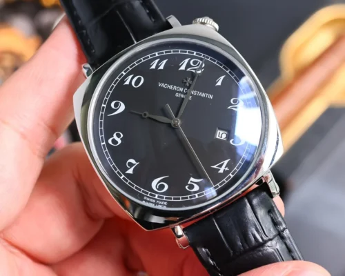 Vacheron Constantin Men's Square Case Automatic Watch 42mm Leather Strap