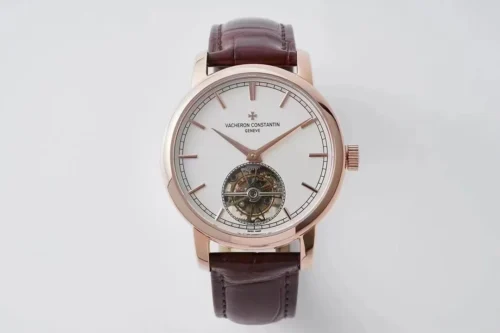Vacheron Constantin Traditionnelle Tourbillon Automatic Watch Leather Strap