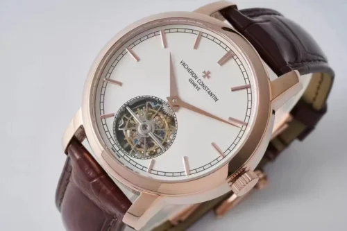 Vacheron Constantin Traditionnelle Tourbillon Automatic Watch Leather Strap